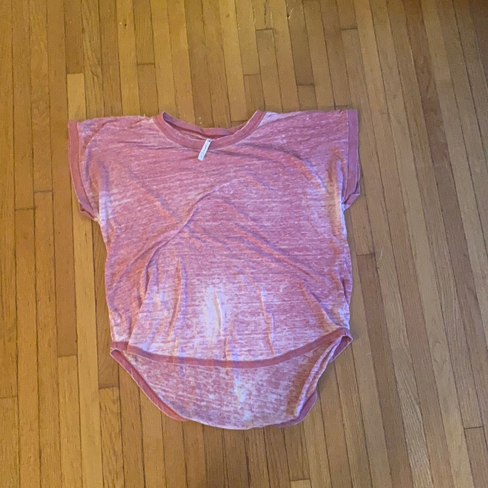 Barely worn red, burnt out, T-shirt
